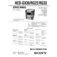 SONY HCDRG33 Service Manual cover photo