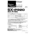 PIONEER SXP720 Service Manual cover photo