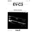 SONY EV-C3 Owner's Manual cover photo