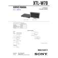 SONY XTLW70 Service Manual cover photo