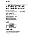 SONY CFD-DW250L Owner's Manual cover photo