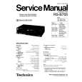 TECHNICS RSB705 Service Manual cover photo