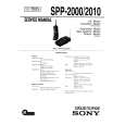 SONY SPP2000 Service Manual cover photo