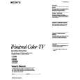 SONY KV-13V50 Owner's Manual cover photo