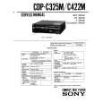 SONY CDP-C422M Service Manual cover photo