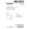 SONY MHCGSX75 Service Manual cover photo