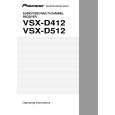 PIONEER VSX-D412 Owner's Manual cover photo