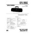 SONY CFS205S Service Manual cover photo