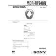 SONY MDRRF940R Service Manual cover photo