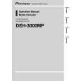 PIONEER DEH-3000MP/XN/EW5 Owner's Manual cover photo