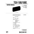 SONY TGV100 Service Manual cover photo
