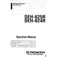 PIONEER DEH-624R Owner's Manual cover photo
