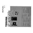 TOSHIBA KT-4015 Service Manual cover photo