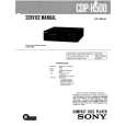 SONY CDPH500 Service Manual cover photo