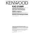 KENWOOD KAC-210MR Owner's Manual cover photo
