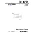 SONY ICFC263 Service Manual cover photo