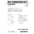 SONY MHCRG66T Service Manual cover photo