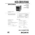 SONY HCDRX66 Service Manual cover photo