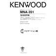 KENWOOD MNA-351 Owner's Manual cover photo