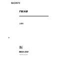 SONY MDXG55 Owner's Manual cover photo