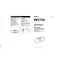 SONY CFS-200 Owner's Manual cover photo