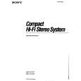 SONY HST-D107 Owner's Manual cover photo