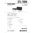 SONY XTL750W Service Manual cover photo