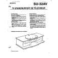 SONY SU32AV Owner's Manual cover photo