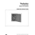 TECHNICS SBCD330 Owner's Manual cover photo