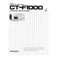 PIONEER CT-F1000 Owner's Manual cover photo