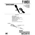 SONY F99EX Service Manual cover photo