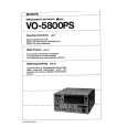SONY VO5800PS Owner's Manual cover photo