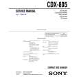 SONY CDX805 Service Manual cover photo