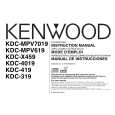 KENWOOD KDCMPV7019 Owner's Manual cover photo
