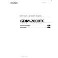 SONY GDM-2000TC Owner's Manual cover photo