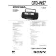 SONY CFDW57 Service Manual cover photo