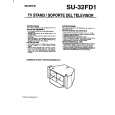 SONY SU32FD1 Owner's Manual cover photo