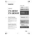 ONKYO TXSR503 Owner's Manual cover photo