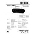 SONY CFD100S Service Manual cover photo