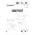SONY CDP761 Service Manual cover photo