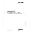 SONY CRX100X Owner's Manual cover photo
