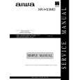 AIWA XRH33MD HD Service Manual cover photo