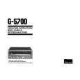SANSUI G-5700 Owner's Manual cover photo