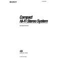 SONY LBT-D117CD Owner's Manual cover photo
