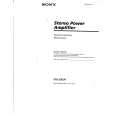 SONY XM-2000R Owner's Manual cover photo