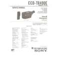 SONY CCDTR490E Service Manual cover photo