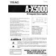 TEAC A-X5000 Owner's Manual cover photo