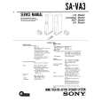 SONY SA-VA3 Service Manual cover photo