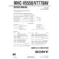 SONY MHCV5550 Service Manual cover photo