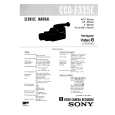 SONY CCDF335E Service Manual cover photo